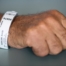 arm with hospital ID bracelet