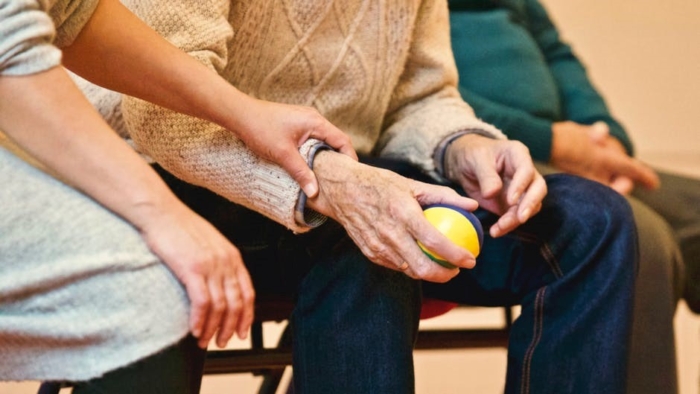 hand in physical therapy